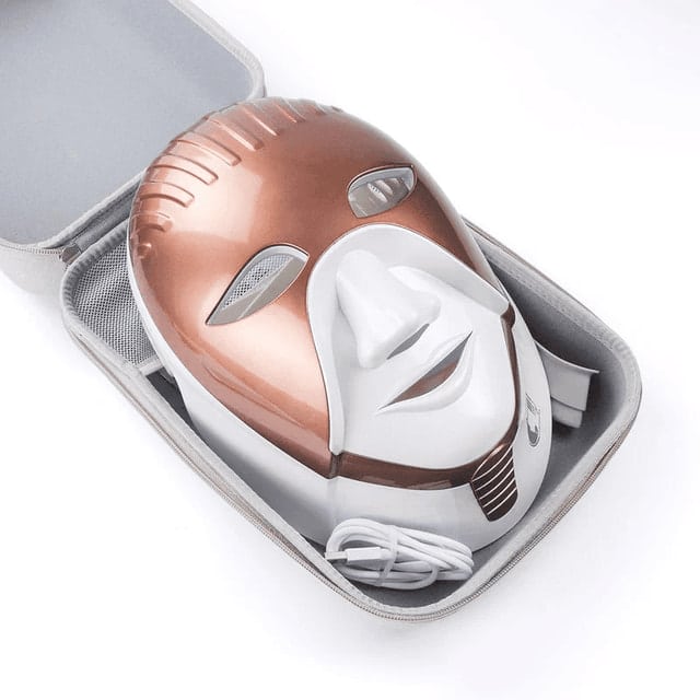 CLEOPATRA LED MASK – THE ORIGINAL #1 SPA GRADE LIGHT THERAPY MASK WITH NECK COVERAGE (NOW WIRELESS!)