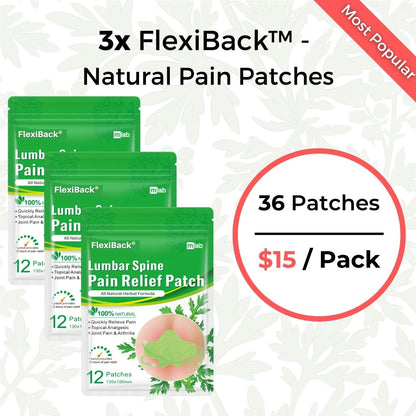 FlexiBack™️ - Natural Back Pain Patches