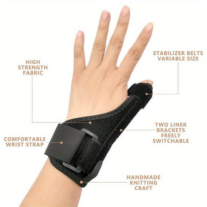 1 pair-Thumb Brace-Thumb Spica Splint-Reversible Thumb & Wrist Stabilizer Splint