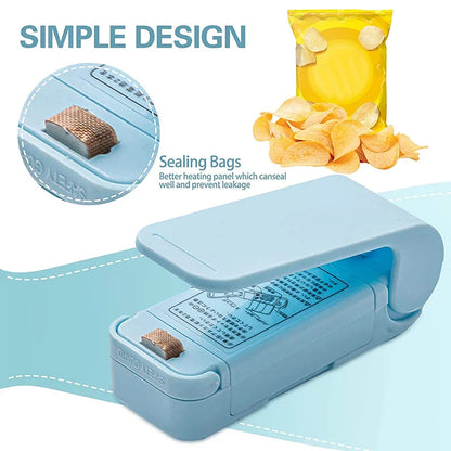 Plastic Heat Bag Sealer Food Packaging Sealing Machine Portable Snack Bag Sealing Clip Kitchen Storage Accessories Home Gadgets