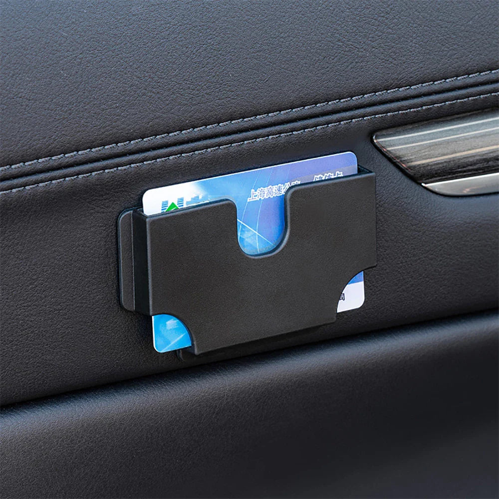 Car Mounted Card Holder Voucher Storage Box Car Refueling High-Speed Card Slot Card Hoider Creative Utensils