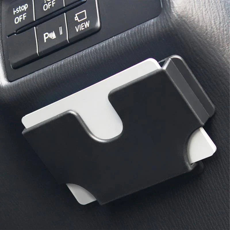Car Mounted Card Holder Voucher Storage Box Car Refueling High-Speed Card Slot Card Hoider Creative Utensils