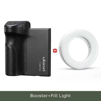 Handheld Selfie Booster Hand grip Bluetooth Remote Control Phone Shutter