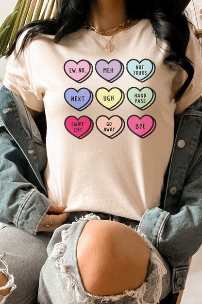 Valentine Heart Candy PLUS SIZE Graphic Tee