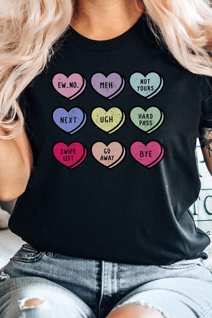 Valentine Heart Candy PLUS SIZE Graphic Tee