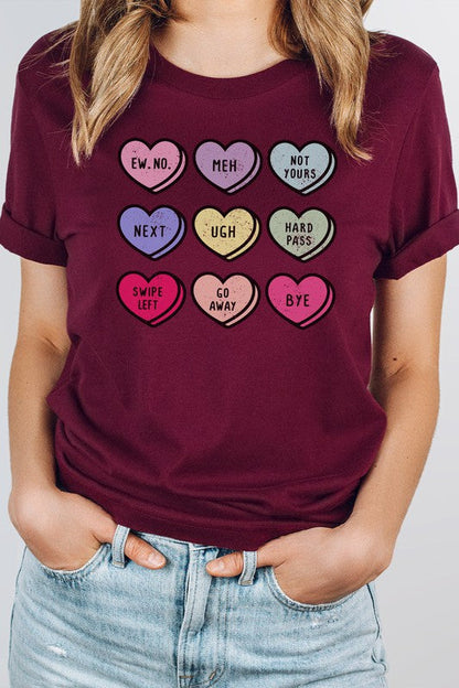 Valentine Heart Candy PLUS SIZE Graphic Tee