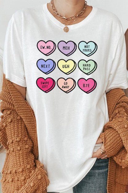 Valentine Heart Candy PLUS SIZE Graphic Tee