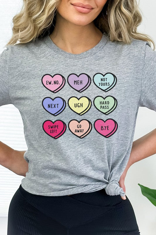 Valentine Heart Candy PLUS SIZE Graphic Tee