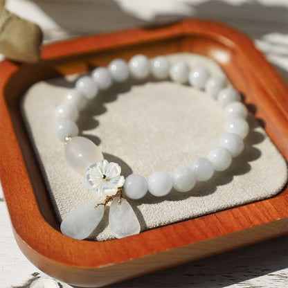 Natural White Jade Luck Bracelet