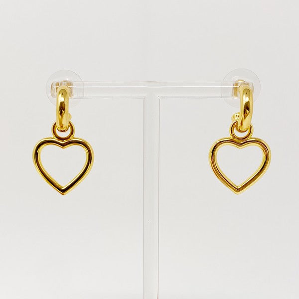 Love From Milan Heart Drop Earrings