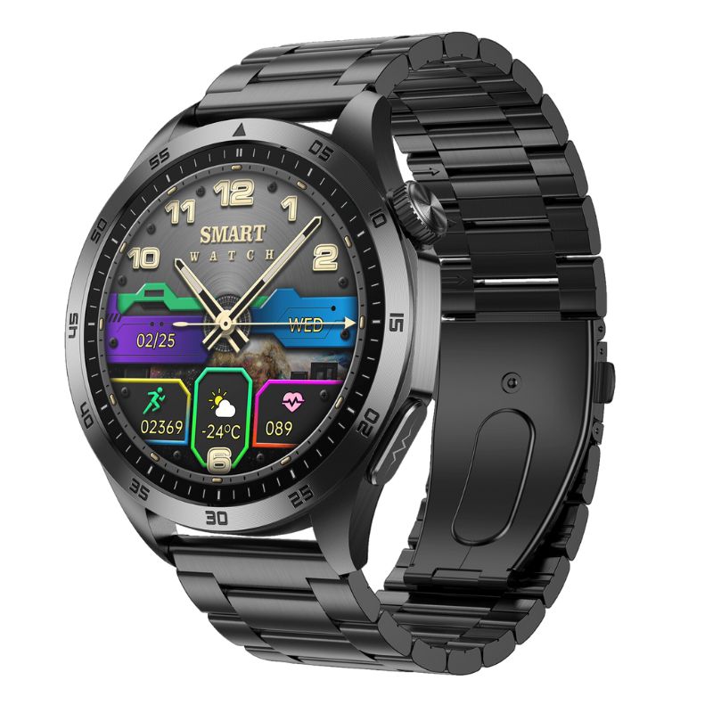 All Day ECG EKG Blood Pressure Blood Sugar Blood Oxygen Monitoring Bluetooth Call Smart Watch | Carelders ET485