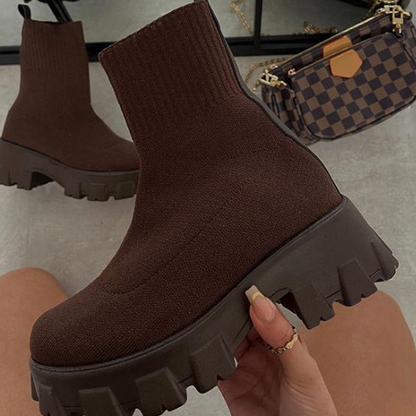 Autumn Winter Thick Soled Casual Short Boots