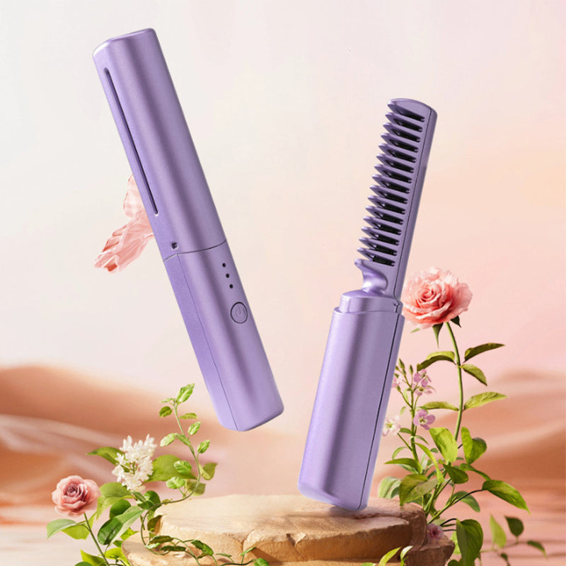 Mini GlamSet™️ Electric Comb / Mini Curler and Straightener 2 in 1