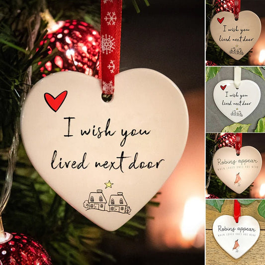 Friendship Heart Hanging Ornament（Ceramic）