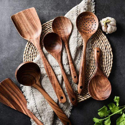 Teak Wooden Utensil Sets