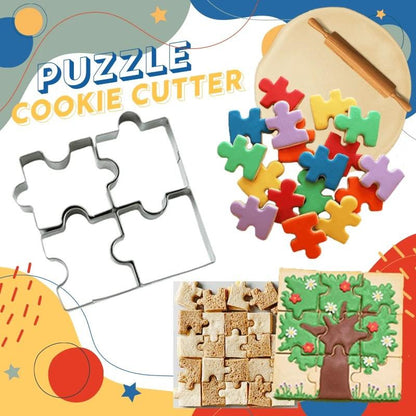 4Pcs Puzzle Cookie Cutter