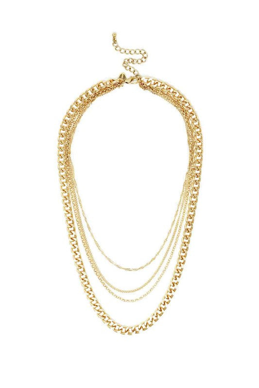 Quad Squad Chain Link Necklace