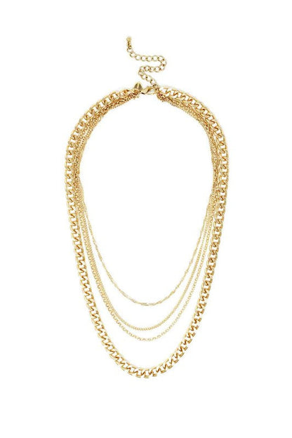 Quad Squad Chain Link Necklace