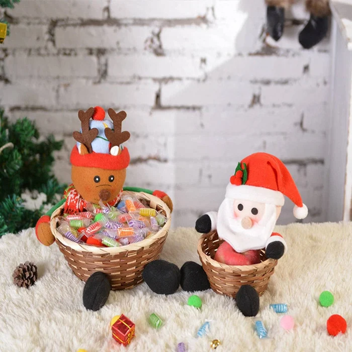 🍬Christmas Candy Woven Basket