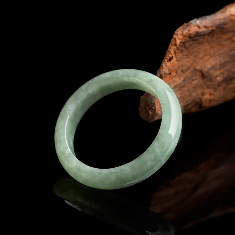 Natural Jade Prosperity Abundance Ring