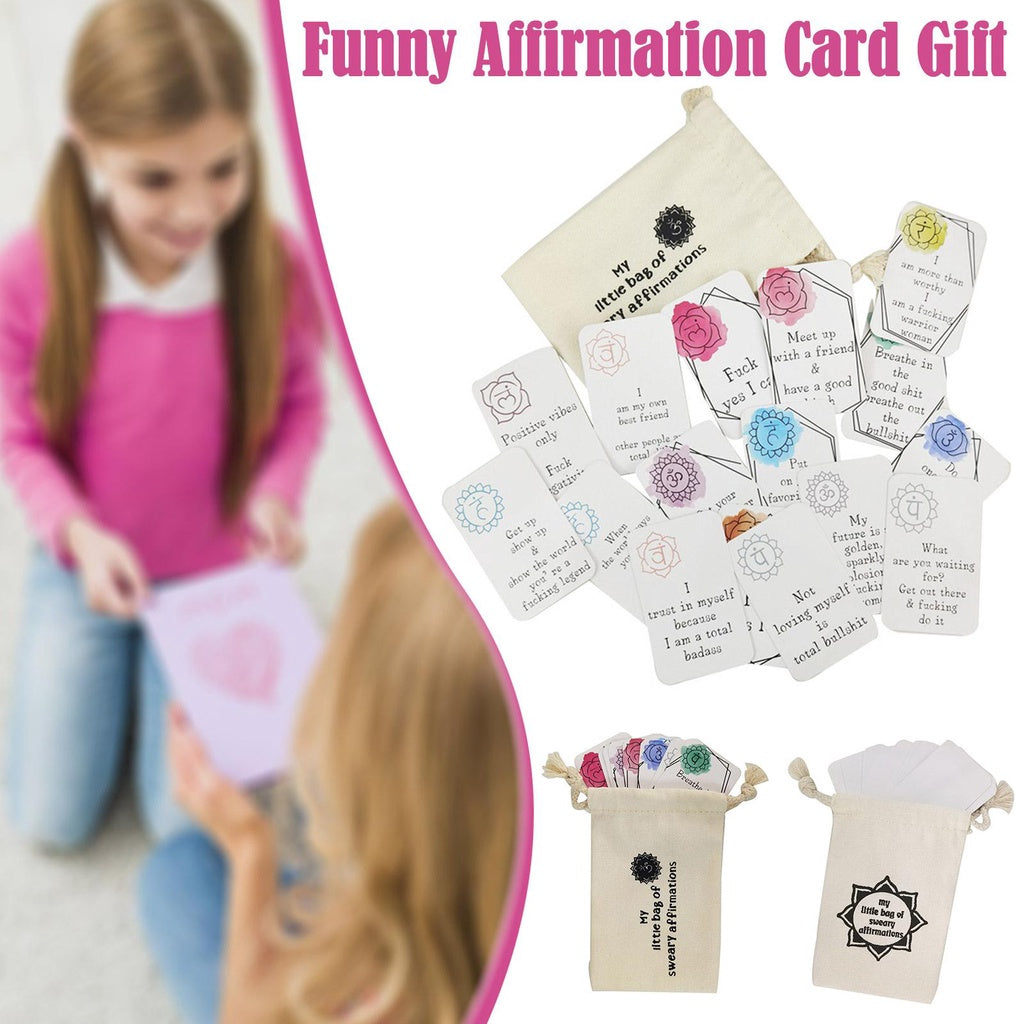 Funny Affirmation Card Gift With Storage Pouch🎁