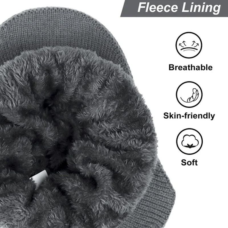 Outdoor Riding Elastic Warm Ear Protection Knitted Hat for Men