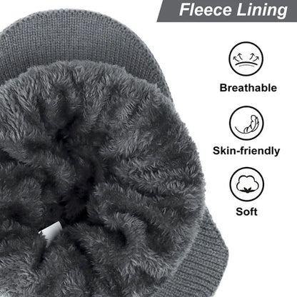 Outdoor Riding Elastic Warm Ear Protection Knitted Hat for Men