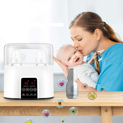 2 in 1 Baby Nursing Bottle Heater Sterilizer - Baby Bottle Disinfection, Fast Milk Warmers, and Sterilizers