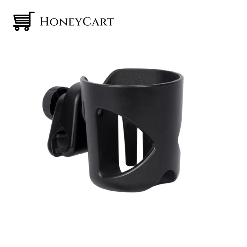 2 In 1 Cup Holder Baby Stroller Accessories Holder Black A