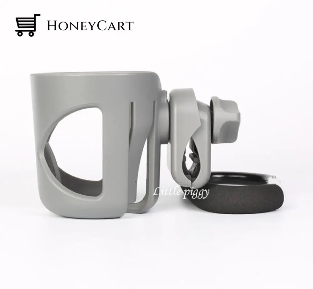2 In 1 Cup Holder Baby Stroller Accessories Holder Gray A