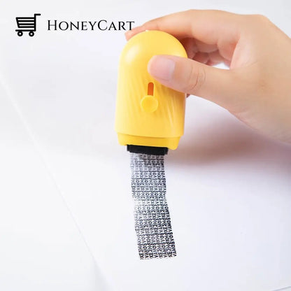 2 In 1 Identity Protection Roller Stamp With Ceramics Package Cutter