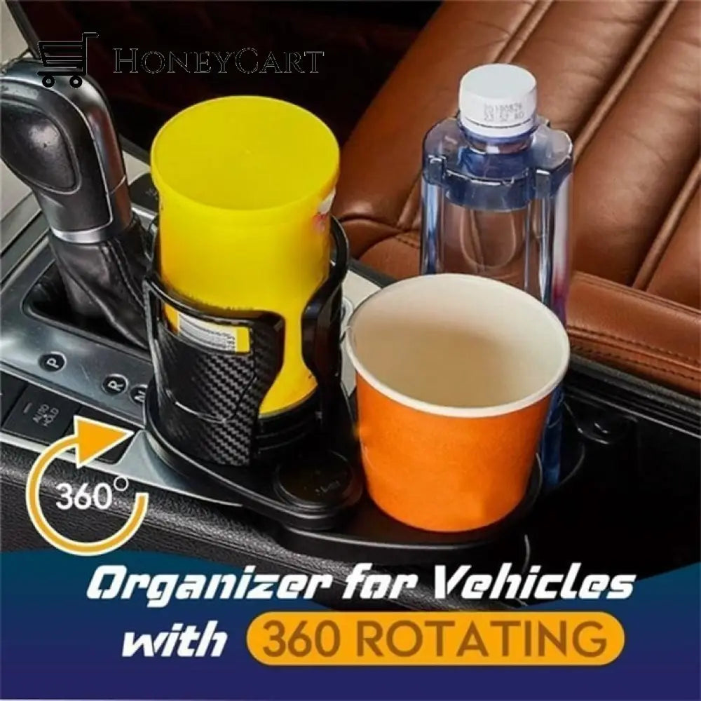 2-In-1 Multifunction Car Drink Dual Cup Holder Expande