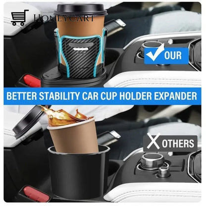 2-In-1 Multifunction Car Drink Dual Cup Holder Expande