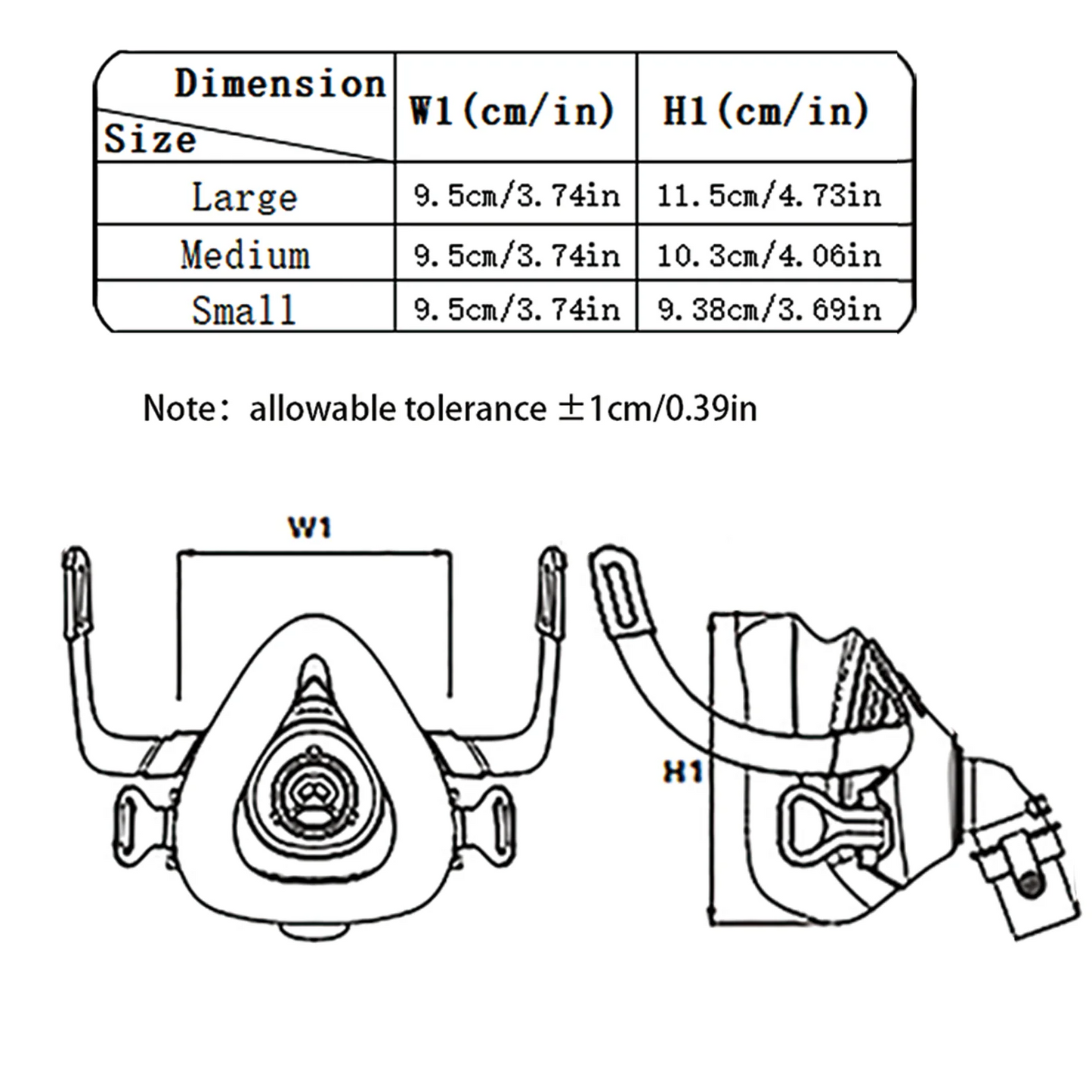 CPAP Masks Full Face Replacement for Airlift F20 - Includes Headgear and Full Face Mask Cushion