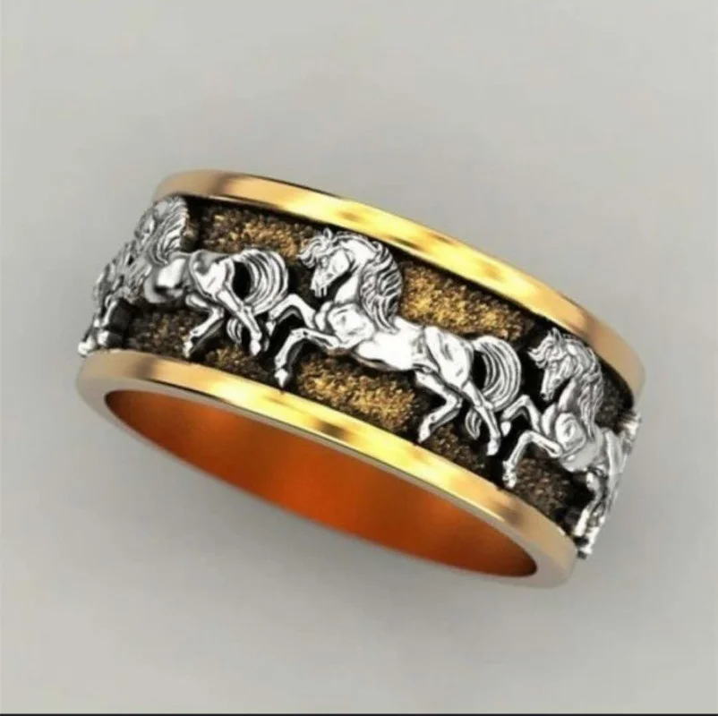 Horse Spinner Ring