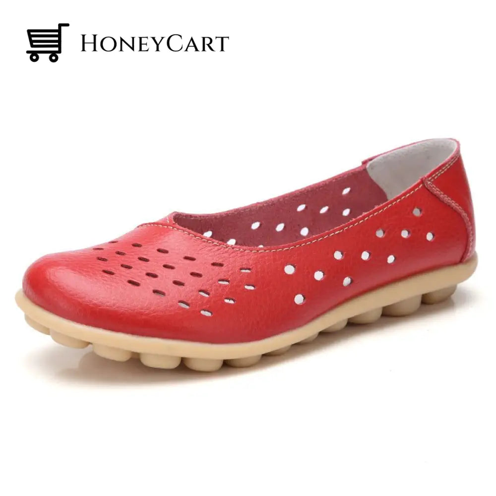 2022 Breathable Soft Loafer Red / Us 5.5/Eu 35/Uk 3 Tool