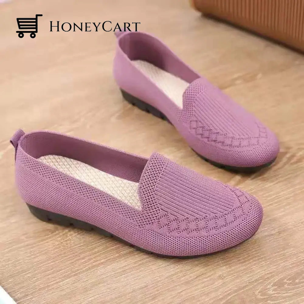 2022 Casual Shoes Womens Mesh Breathable Slip On Flat Ladies Loafers Tool