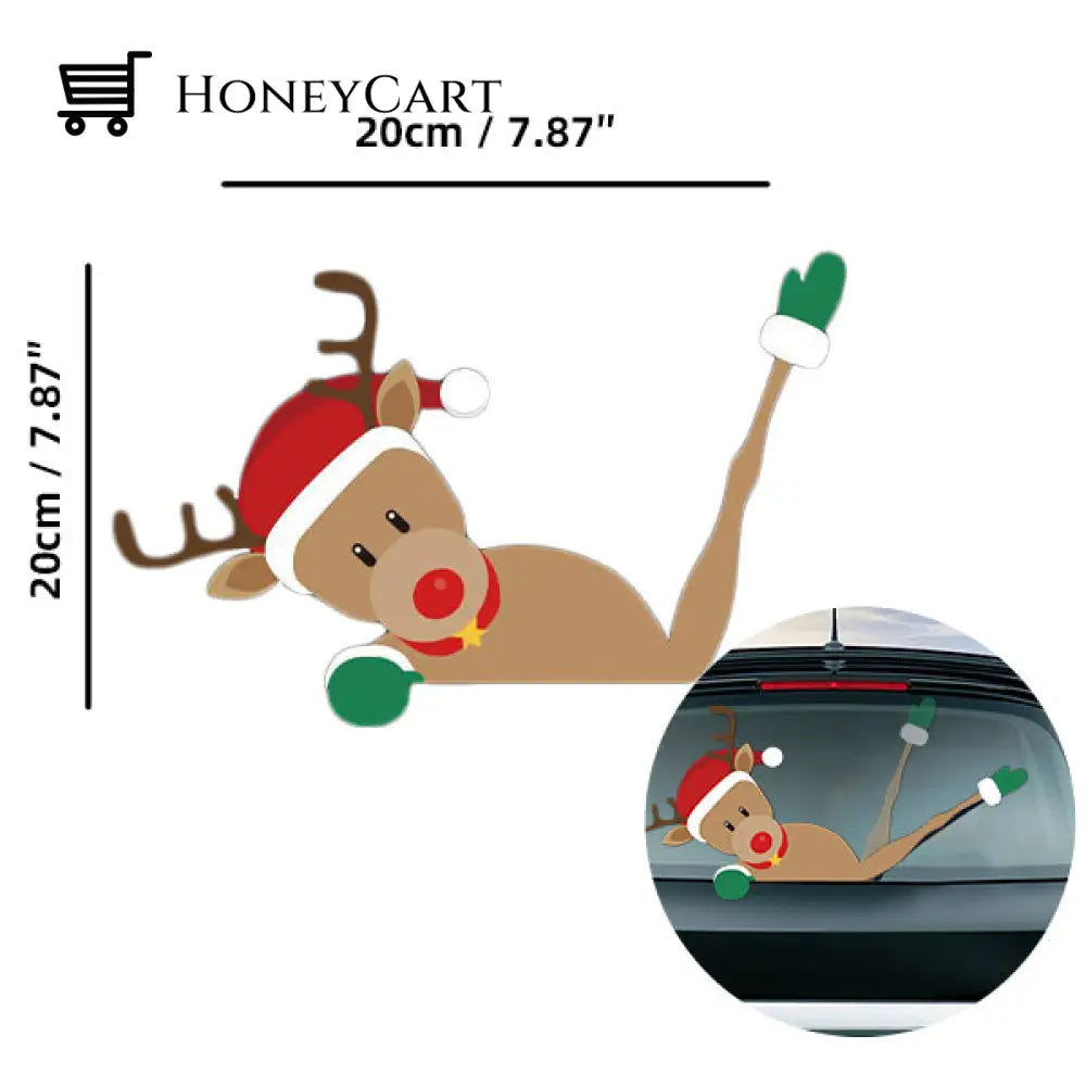2022 Christmas/Halloween Car Wiper Sticker Reindeer Elk