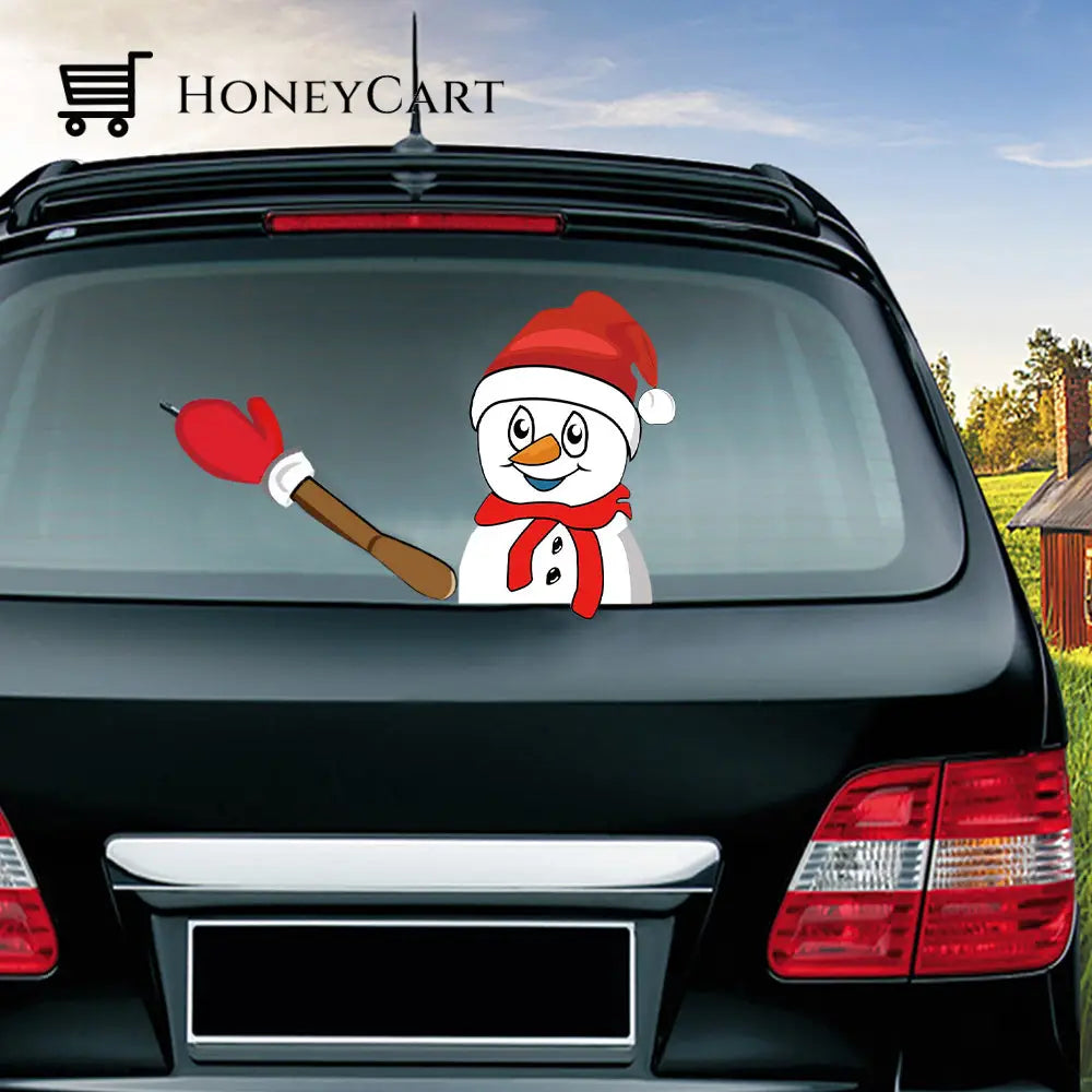 2022 Christmas/Halloween Car Wiper Sticker Snowman