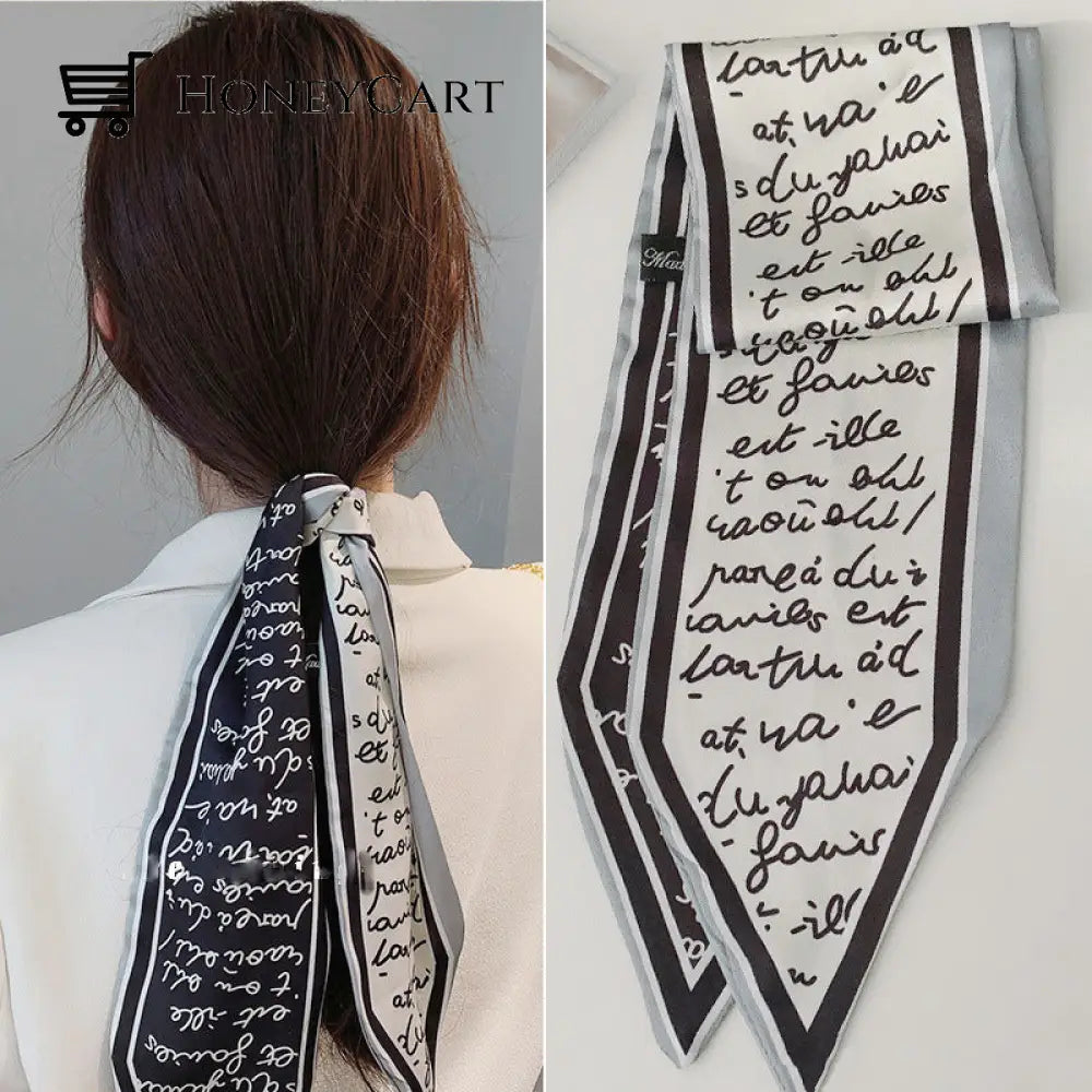 2022 Korean Silk Retro Hair Band Letter