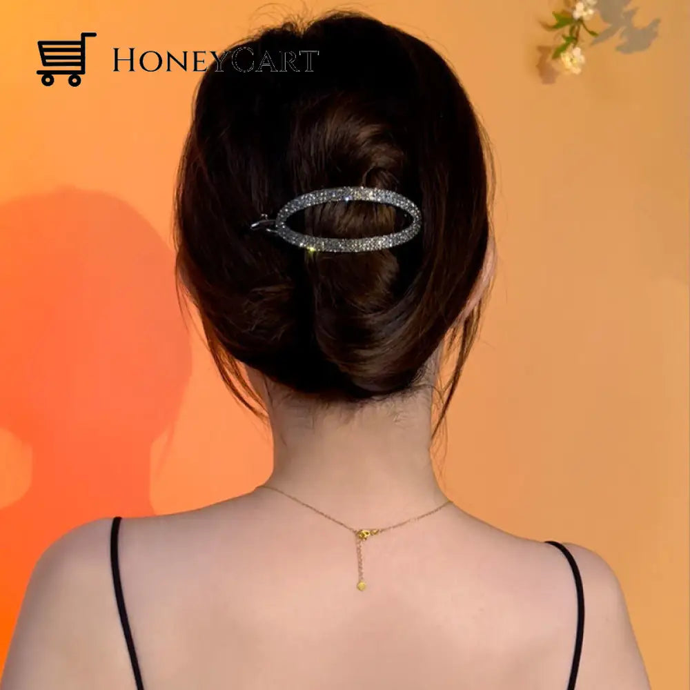 2022 New Arrival- Ins Style Elegant Hairpin (Buy 4 Get 10% Off) Black Ellipse