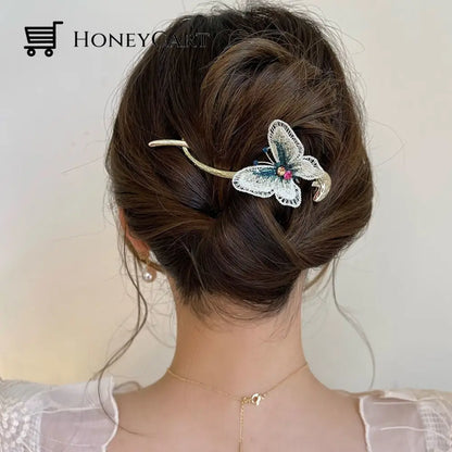 2022 New Arrival- Ins Style Elegant Hairpin (Buy 4 Get 10% Off) Embroidery Butterfly