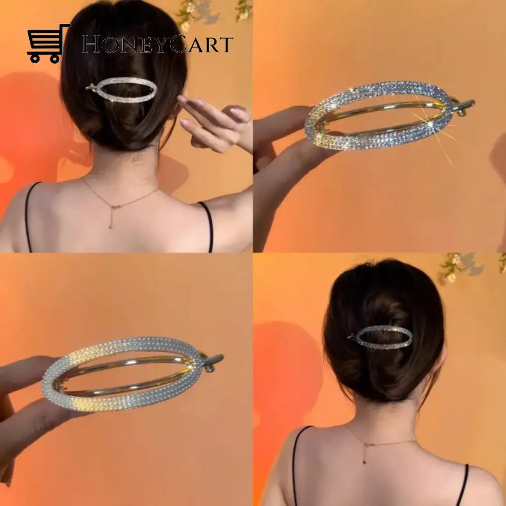 2022 New Arrival- Ins Style Elegant Hairpin (Buy 4 Get 10% Off) White Ellipse