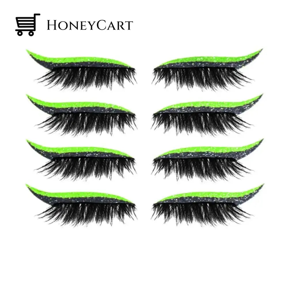 2022 New Reusable Eyeliner And Eyelash Stickers Fluorescent / Only Buy 1 Eye