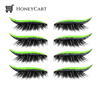 2022 New Reusable Eyeliner And Eyelash Stickers Fluorescent / Only Buy 1 Eye