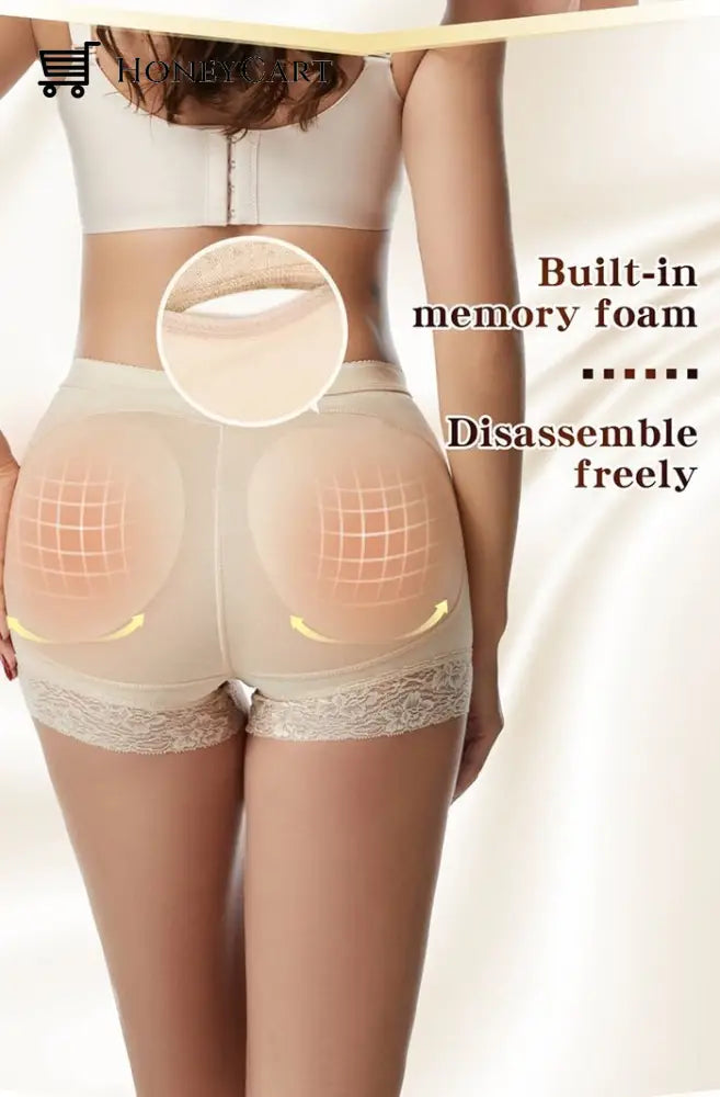 2022 Summer Butt Lifter Shorts Beige / S