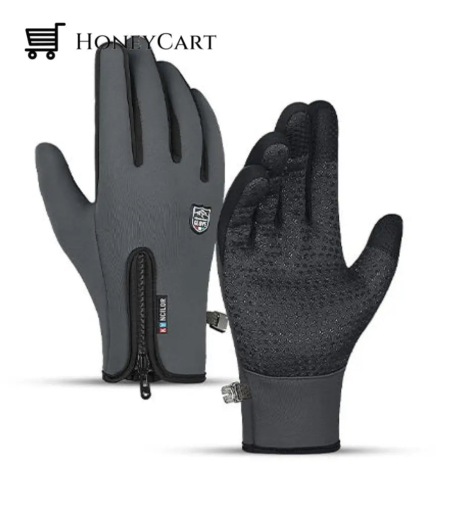 2022 Touchscreen Winter Gloves A0015-Grey / S Tool