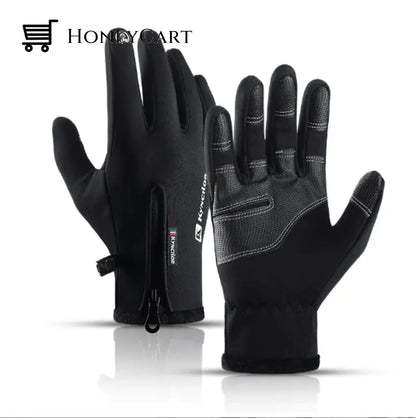 2022 Touchscreen Winter Gloves A0020-Black / S Tool