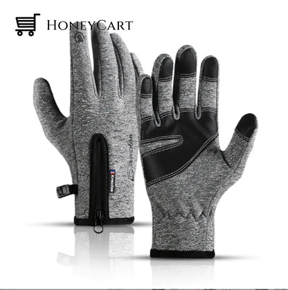 2022 Touchscreen Winter Gloves A0020-Grey / S Tool