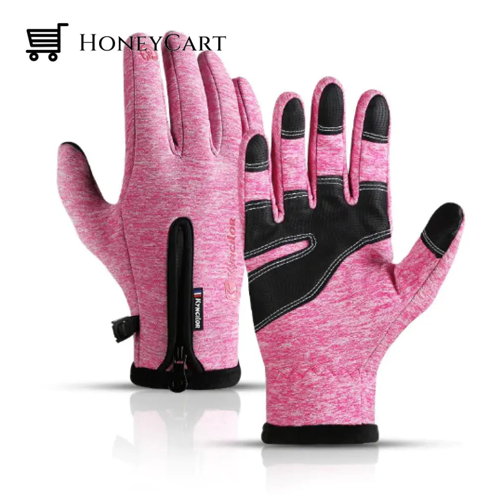 2022 Touchscreen Winter Gloves A0020-Pink / S Tool